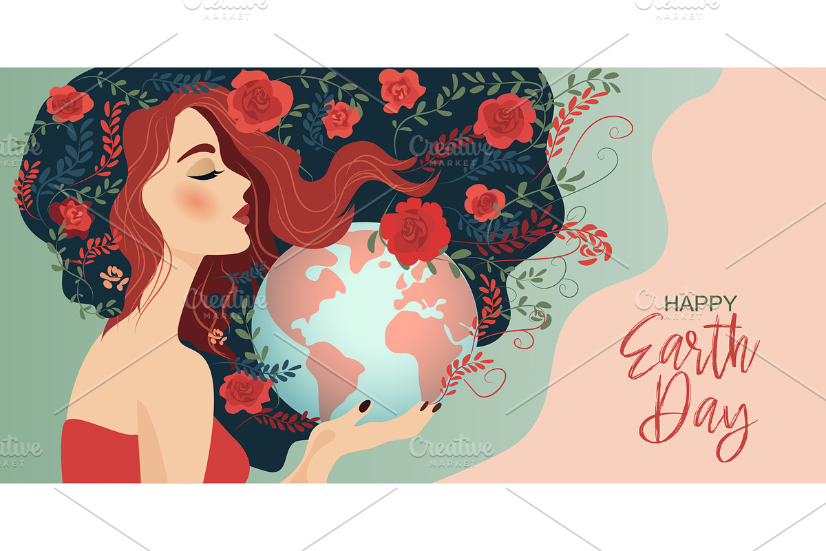 Happy Earth Day International, a Seasonal Illustration by Valenty