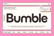 GC Bumble – Rounded Sans Display, a Sans Serif Font by Glyphonic (Thumbnail 1 of 15)