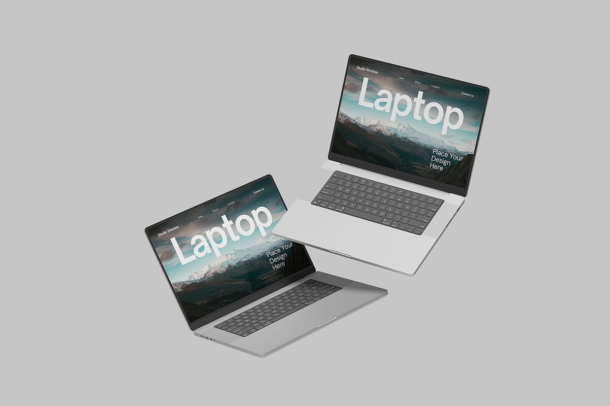 Laptop Mockup, a Mac Mockup by rizalamora (Photo 11 of 13)