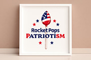 Rocket Pops & Patriotism SVG, an Illustration by Awieee1 (Thumbnail 4 of 4)