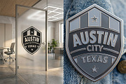 Austin Texas Shield Logo Template, a Branding & Logo Template by Aura Canyon HQ (Thumbnail 2 of 4)