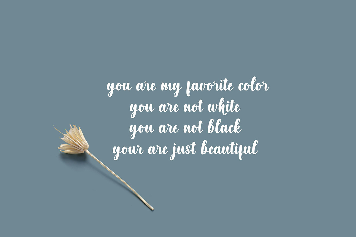 Chubby Girl Script, a Script Font by moriztype (Photo 6 of 9)