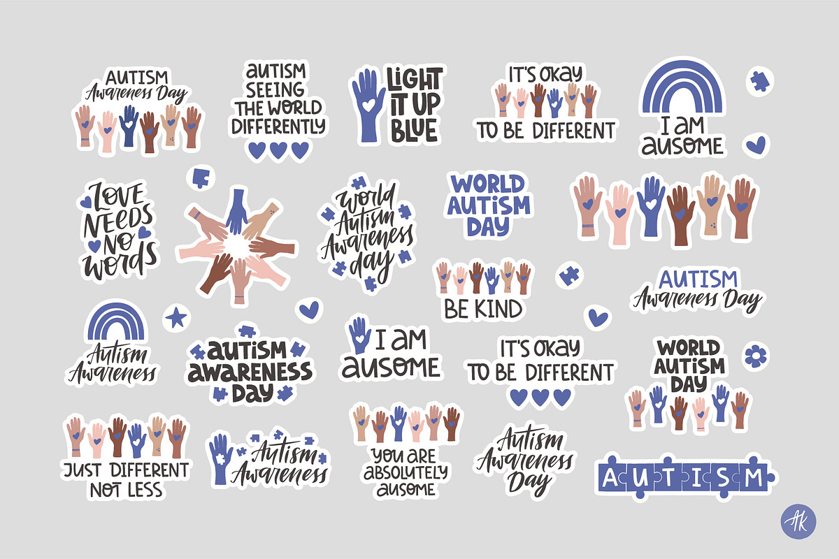 Autism Awareness Hand Drawn Set, an Object Graphic by Alena Koval (Photo 10 of 11)