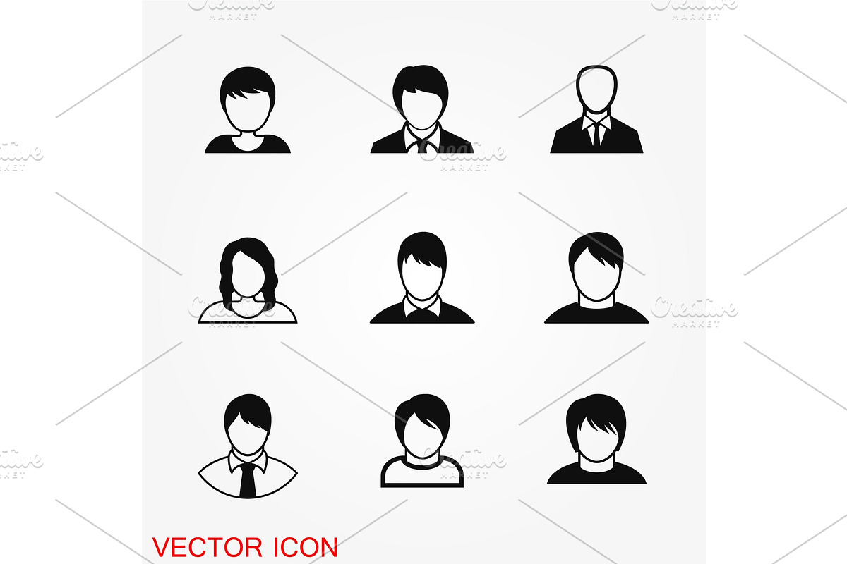 User icon vector, a Person Illustration by GraphicHouse