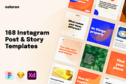 168 Creative Instagram Templates, a Social Media Template by Vladislav Muslakov (Thumbnail 1 of 20)