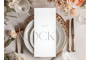 Gold Table Setting Mockup, a Mockup by MockupWizard (Thumbnail 1 of 3)