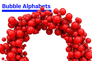 3D Bubble Alphabets