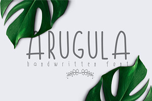 Arugula Font