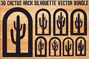 Cactus Arch Silhouette Bundle, an Illustration by Designs_River (Thumbnail 1 of 31)