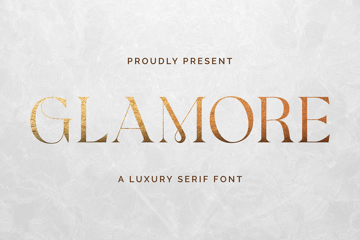 Glamore - Luxury Display Serif, a Font by Almarkhatype (Photo 1 of 10)