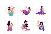 Diwali Illustration Art Set, a Seasonal Illustration by Prosymbols (Thumbnail 6 of 8)
