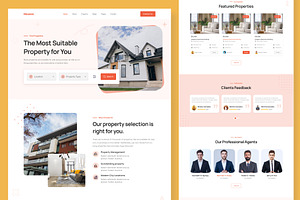 Real Estate Website Landing Page