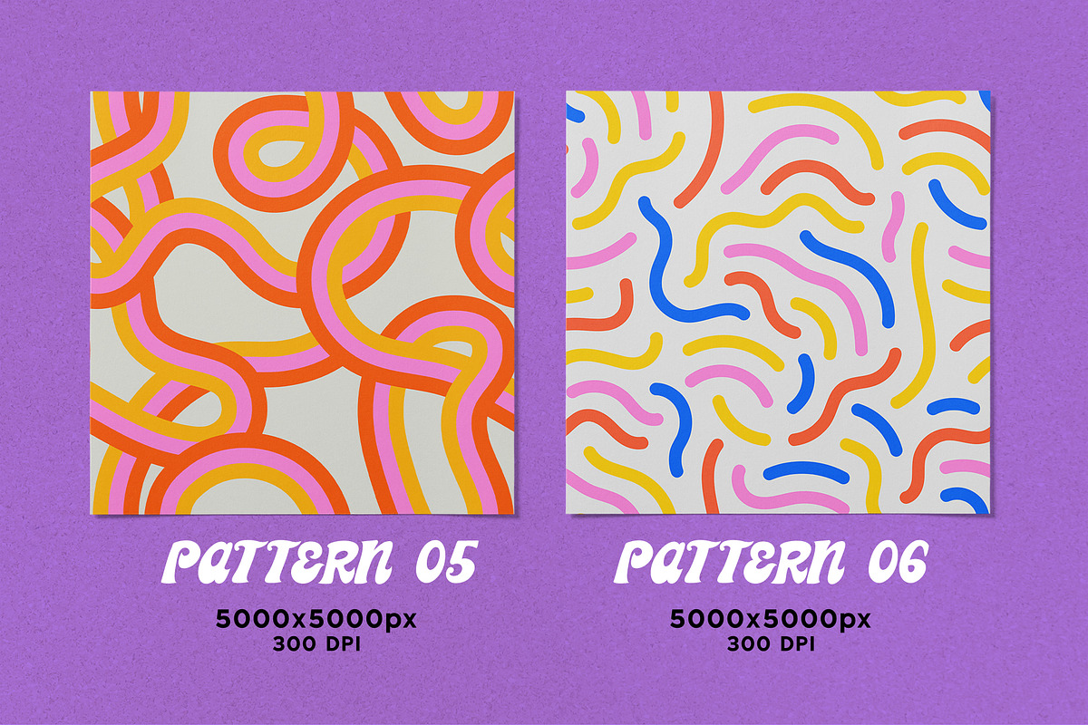 Retro Pattern Set, a Pattern Graphic by Dedraw Studio (Photo 4 of 13)