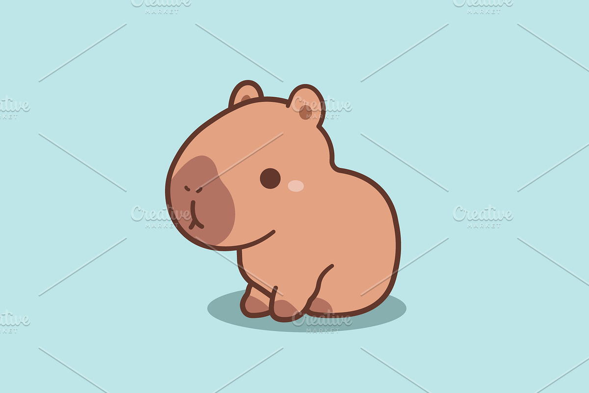 Capybara, an Animal Illustration by Light_Lenser