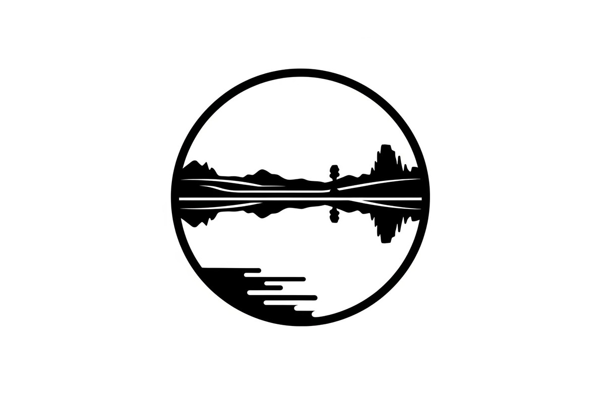 Circular Nature Landscape Silhouette, an Illustration by yasushie (Photo 18 of 51)