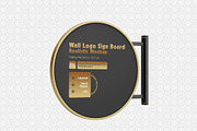Wall Logo Sign Board Mockup Set, an Advertising Mockup by Kiara Clover (Thumbnail 2 of 4)