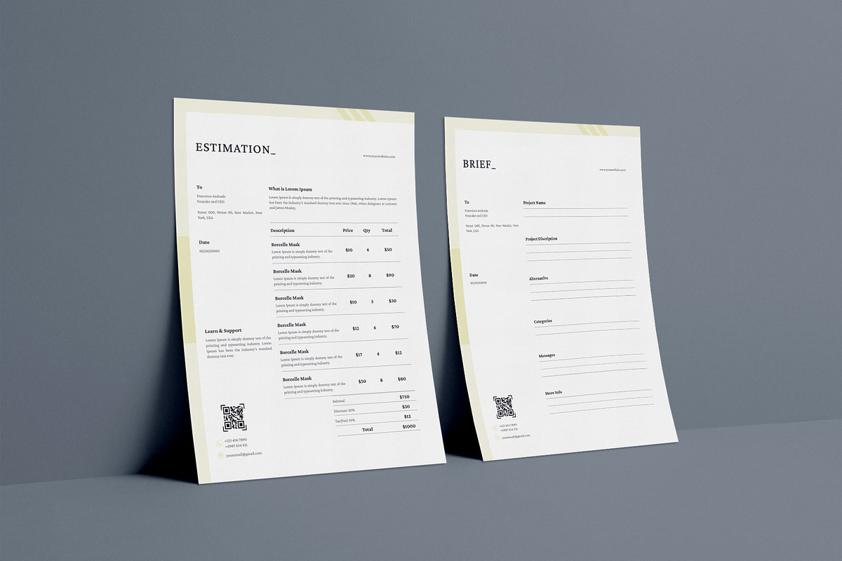 Business Stationery Template Pack, a Stationery Template by Design Zone (Photo 5 of 6)