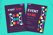 Modern Geometric Event Flyer, a Templates & Theme by studiogstock (Thumbnail 1 of 2)