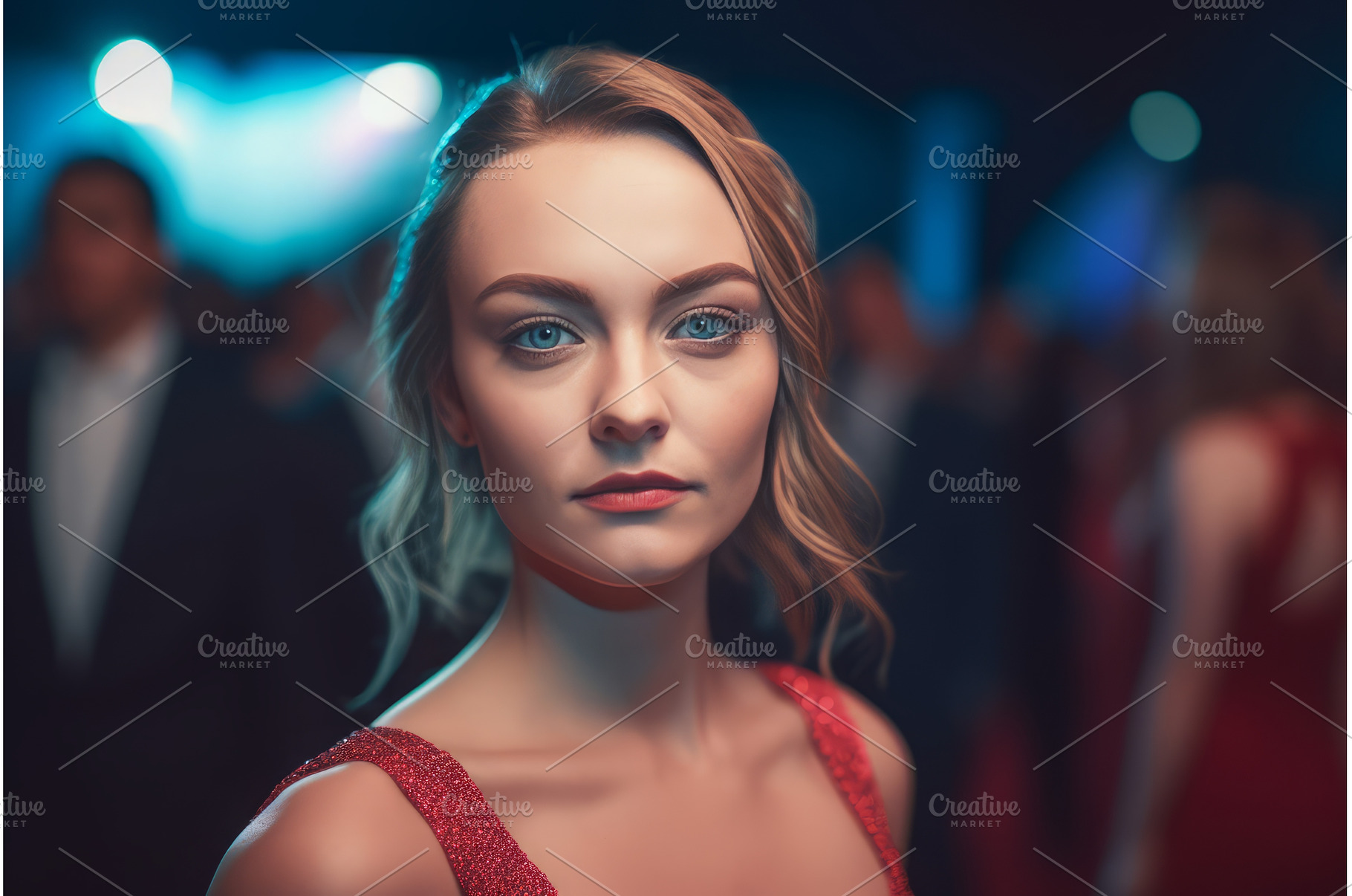 Female celebrity on red carpet, a Holiday Photo by Ylivdesign