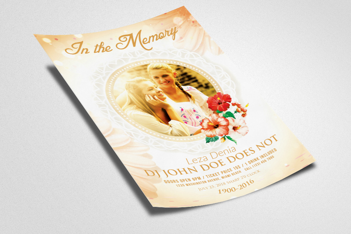3 Memorial Flyer Templates, a Flyer Template by Business Flyers (Photo 2 of 3)