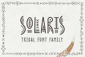 Solaris - Tribal Font Family, a Symbol Font by Struvictory.art