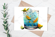 Whimsical Summer Cocktail Clipart, an Illustration by Canvas Craft (Thumbnail 6 of 7)