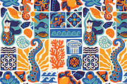 Mediterranean Mosaic Dream, a Pattern Graphic by PenguinHouse (Thumbnail 6 of 7)