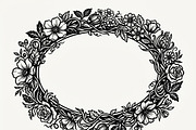 50 Elegant Floral Oval Mirror Frame, a Decorative Illustration by Amazin_art (Thumbnail 21 of 29)