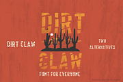 Dirt Claw Display Font, a Sans Serif Font by Blendient (Thumbnail 1 of 6)