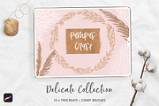 Pampas Grass Procreate Brushes, a Brush Add-On by Oh Mia Studio (Thumbnail 1 of 3)