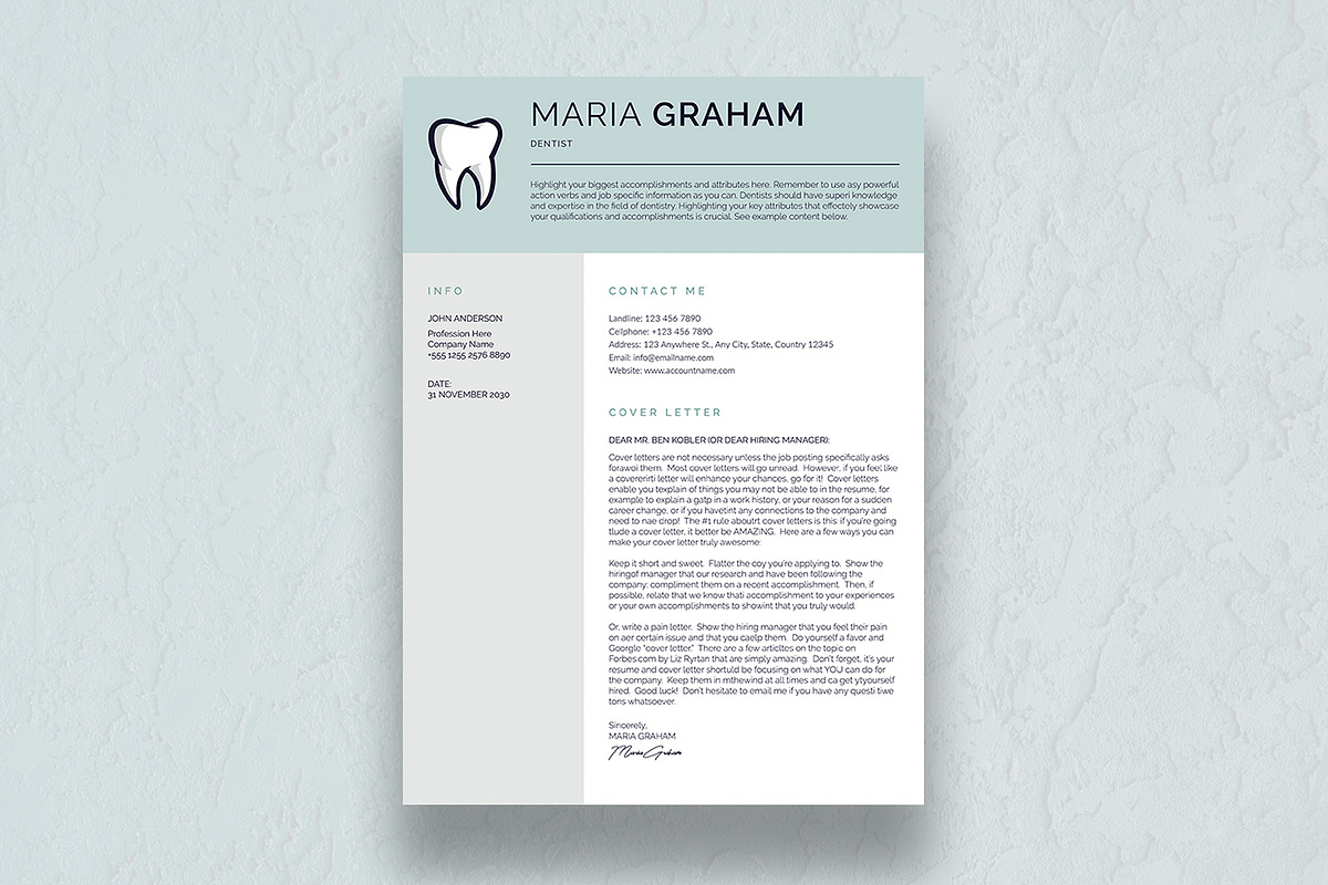 Canva Resume Template, a Resume Template by DesignDevisers (Photo 4 of 10)