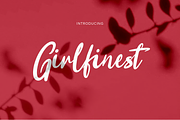 Girlfinest Script Font, a Script Font by MACK 75 (Thumbnail 1 of 10)