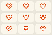 Minimal Linear Heart Logo Bundle, a Branding & Logo Template by Vectorium Studio (Thumbnail 2 of 2)