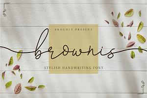 Brownis Handwritten Script Font