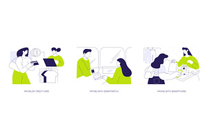 Contactless payment isolated cartoon, a Finance Illustration by Visual Generation