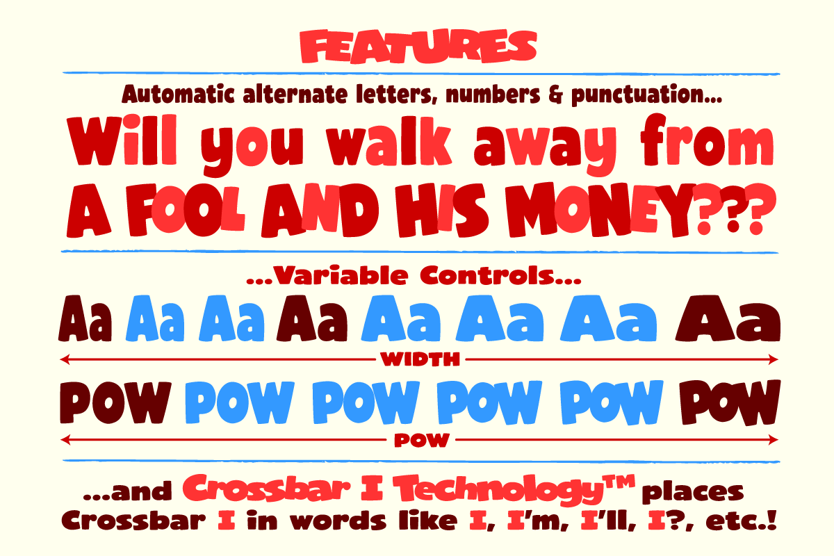 Power Pop - bouncy comic FX, a Handwritten Font by Comicraft Fonts (Photo 4 of 5)