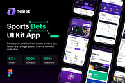 OneBet - Sports Bets UI Kit App, an UI Kit Template by sythongnguyen777 (Thumbnail 1 of 7)