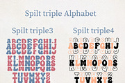 Spilt Stacked - Wave Bundle, a Serif Font by MaxArt Foundry (Thumbnail 11 of 13)