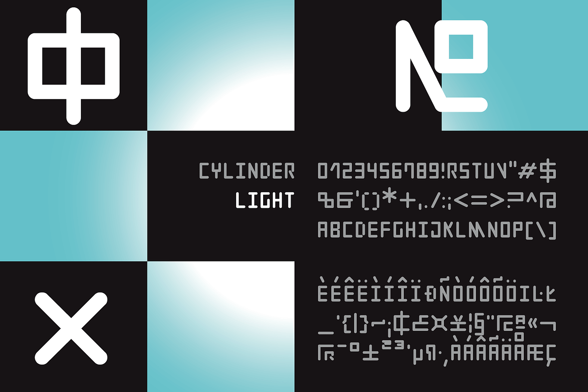 Cylinder Font Family | 4 Styles preview 5