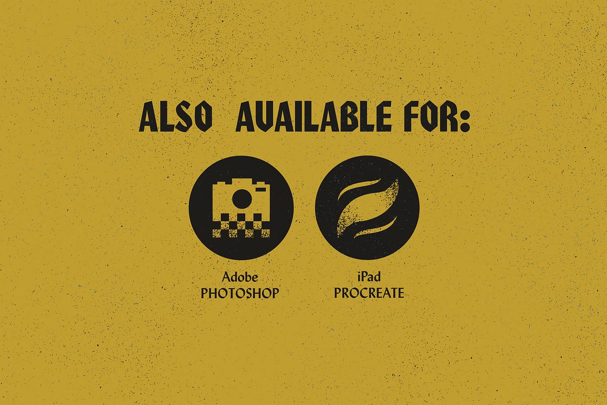 Grain Shader Brushes For Illustrator, a Brush Add-On by True Grit Texture Supply (Photo 9 of 9)