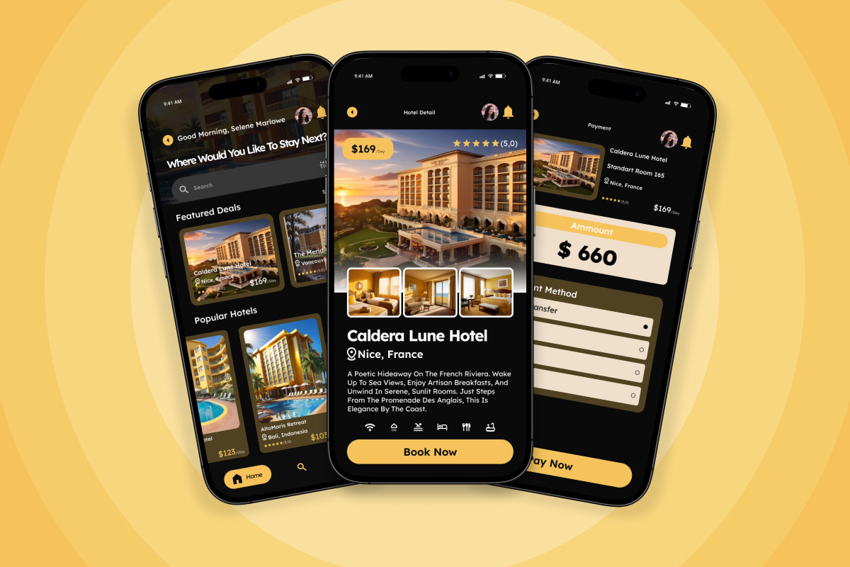 Solvora - Hotel UI Design Template, an App Template by productype1 (Photo 4 of 5)