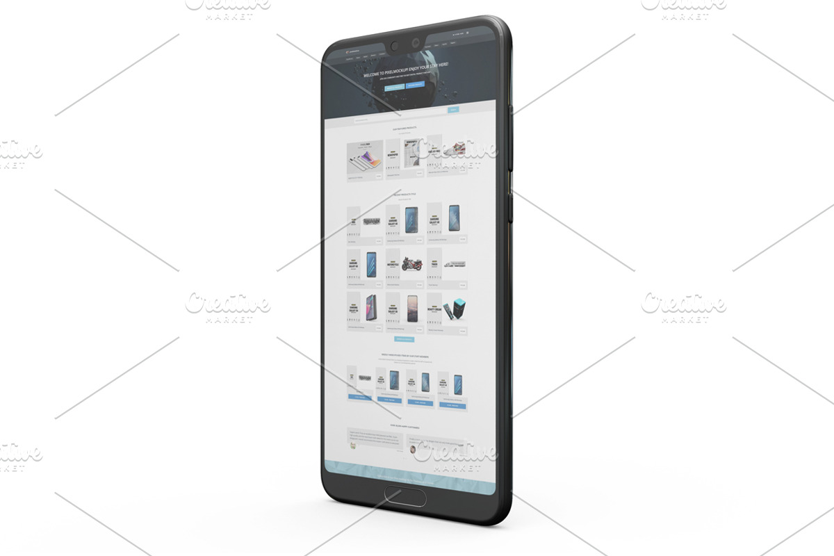 Huawei P20 Pro App Mockup Vol1, an Android Mockup by PixelMockup (Photo 3 of 17)
