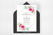 Watercolor Floral Wedding Suite, an Invitation Template by Azka Creative (Thumbnail 2 of 5)