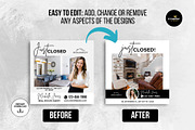 Just Closed Instagram Posts Canva, a Social Media Template by CreativeVinesStore (Thumbnail 9 of 12)
