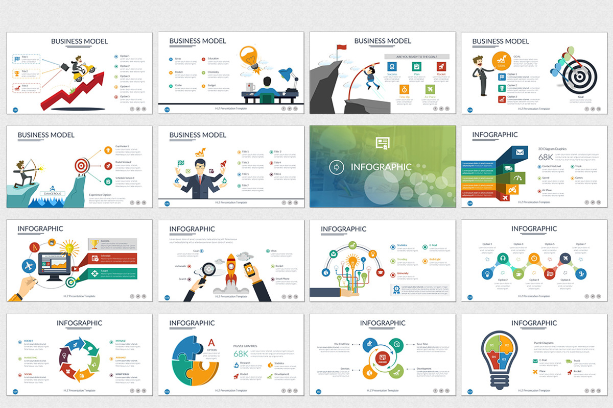 H.Z Presentation Template, a Presentation Template by UniqueStudio (Photo 8 of 11)