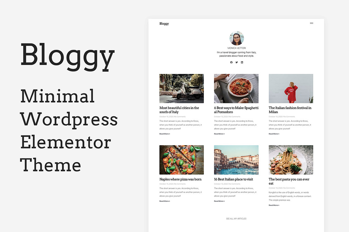 Bloggy - Minimal Blog Theme, a Templates & Theme by aryanshirani