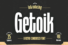 Getoik | Retro Condensed Font