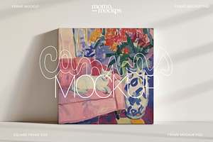 Square Canvas Mockup | PSD, a Mockup by momomockps