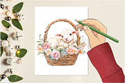 Easter Baby Animals in Baskets, an Illustration by Design Market (Thumbnail 5 of 5)