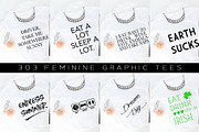Big Bundle-Feminine Graphic Tees, a Background Graphic by iloladesign (Thumbnail 8 of 36)